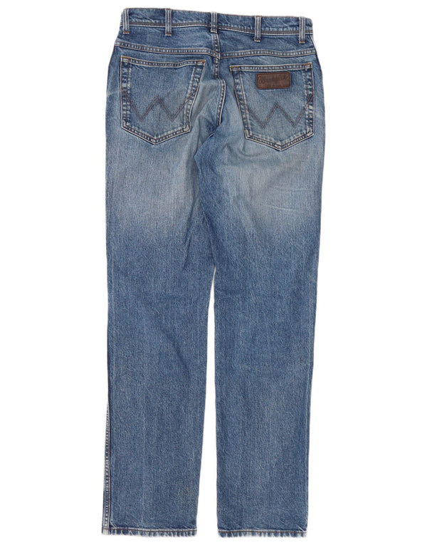 Wrangler Mens Texas Stretch Straight Jeans W32 L34 kék pamut