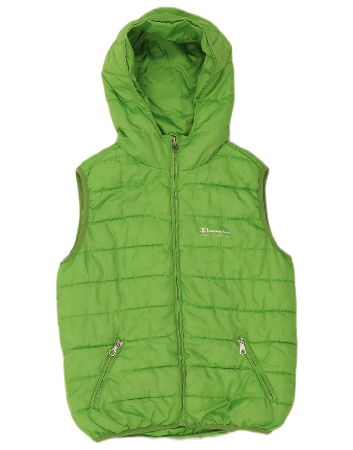 Champion drenge hætte polstret Gilet 9-10 år grøn polyester