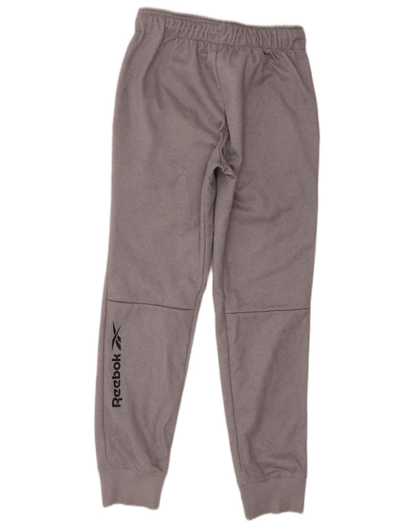 Reebok Mens Graphic Cargo Calças de treino Joggers Pequeno Poliéster Cinza