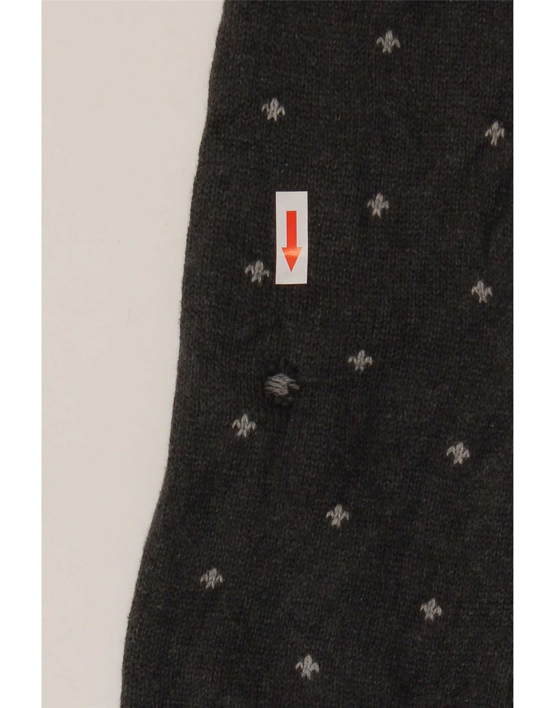 Chaps Mens Boat Neck Jumper Sweater Small Grey Fair Isle Cotton