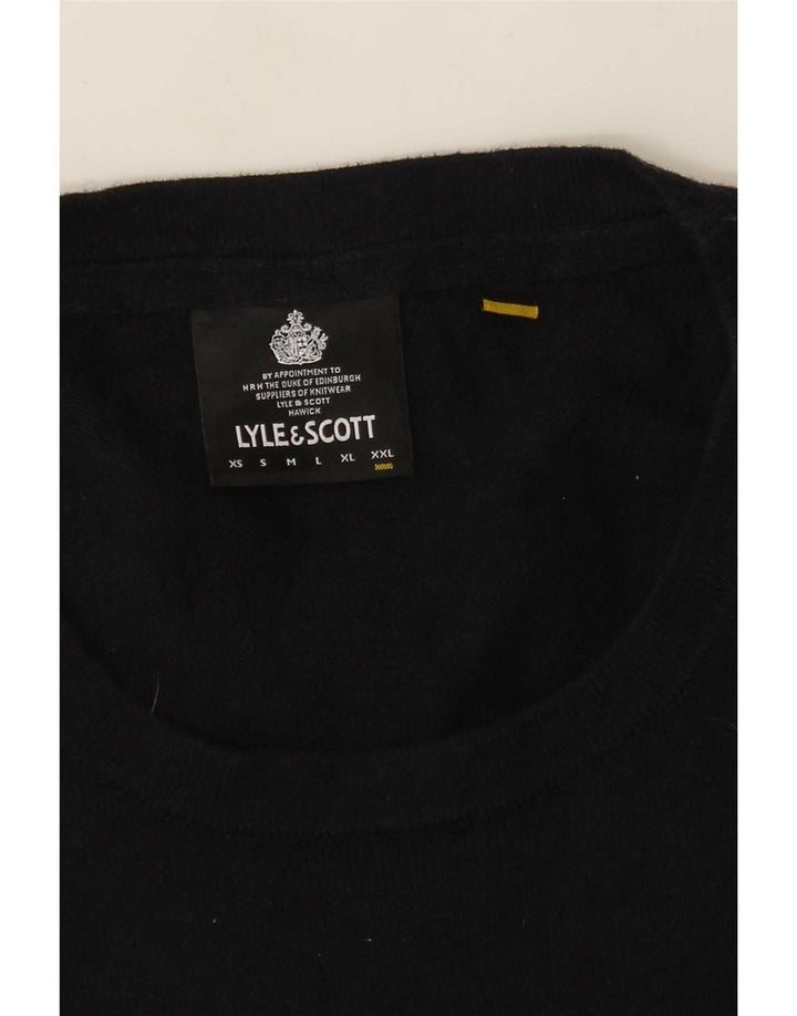 Lyle & Scott Mens Crew Neck Jumper Sweater 2XL Navy Blue