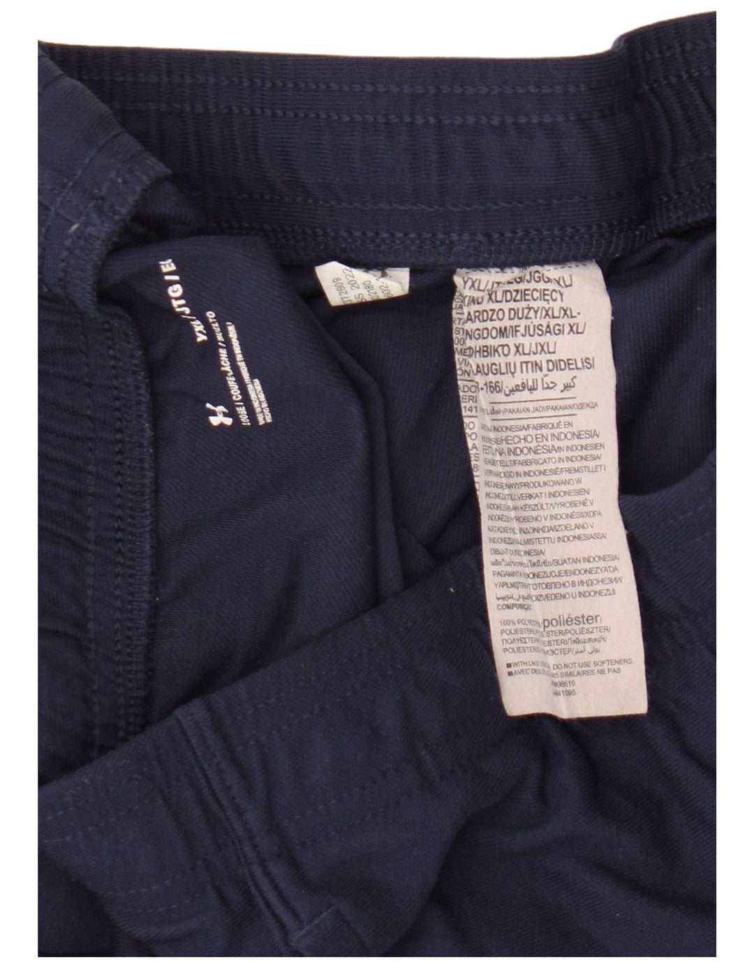 Under Armour Boys Tracksuit Trousers 13-14 Years XL  Navy Blue Polyester