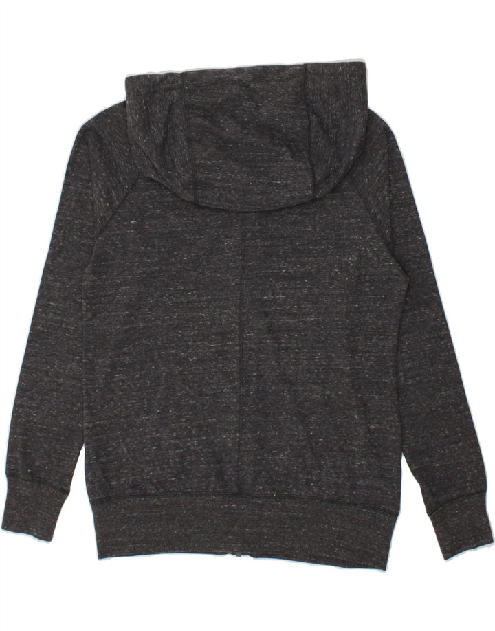 NIKE Womens Zip Hoodie Sweater UK 14 Medium Grey Flecked Vintage Nike and Second-Hand Nike from Messina Hembry 
