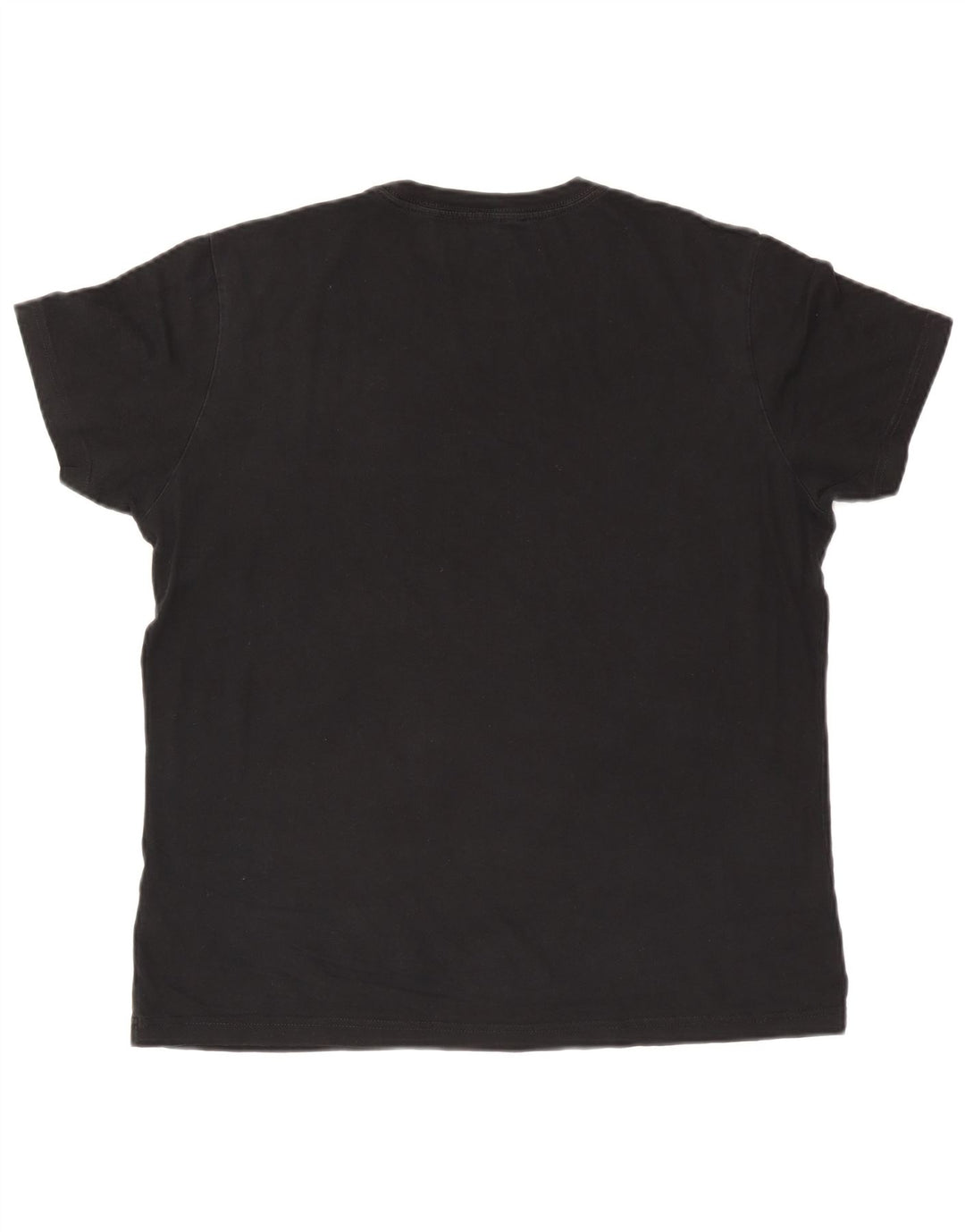 Diesel Mens Graphic T-Shirt Top Large Black Cotton