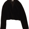 SISLEY Womens Bolero Jacket IT 44 Medium Black Cotton Vintage Sisley and Second-Hand Sisley from Messina Hembry 