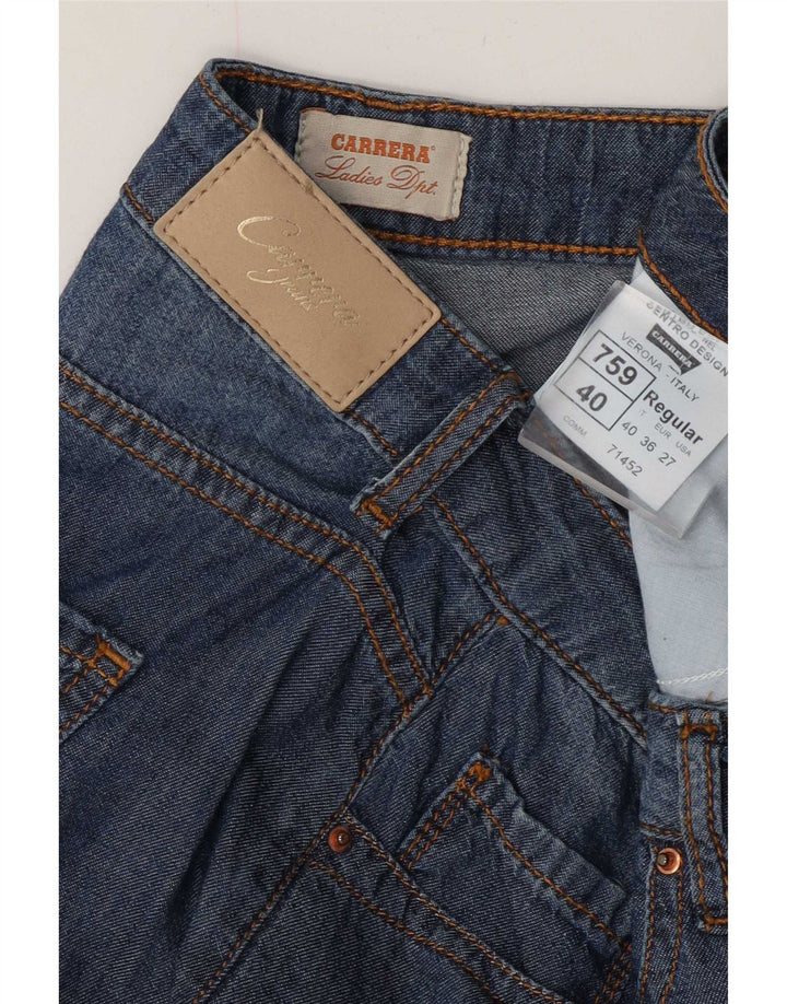 Carrera Damen Jeansshorts W27 Small Blaue Baumwolle