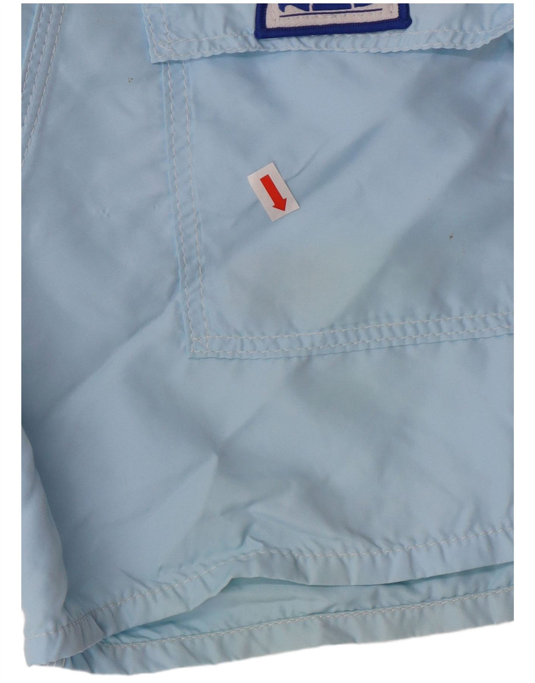 Sundek Mens Swimming Shorts W31 Medium Blue Striped Nylon Beach