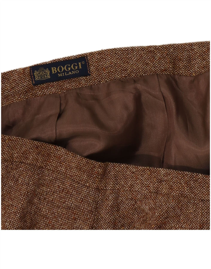 Falda Recta Mujer Boggi W28 Marrón Medio