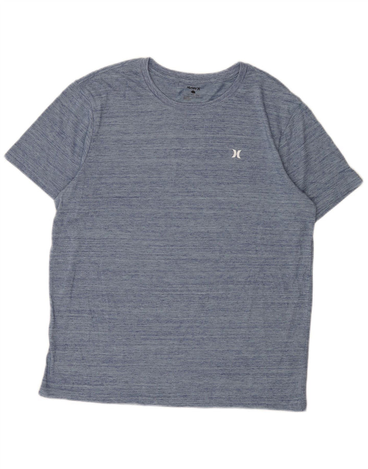 Hurley T-Shirt Homme Haut Large Bleu Moucheté Polyester