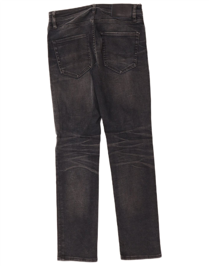 Jack & Jones Mens Tim Slim Jeans W30 L32 Black Cotton