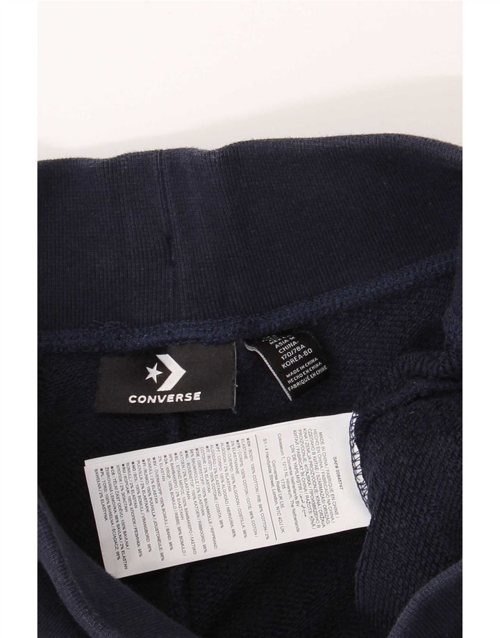 Converse Womens Tracksuit Trousers Joggers Small Navy Blue Cotton