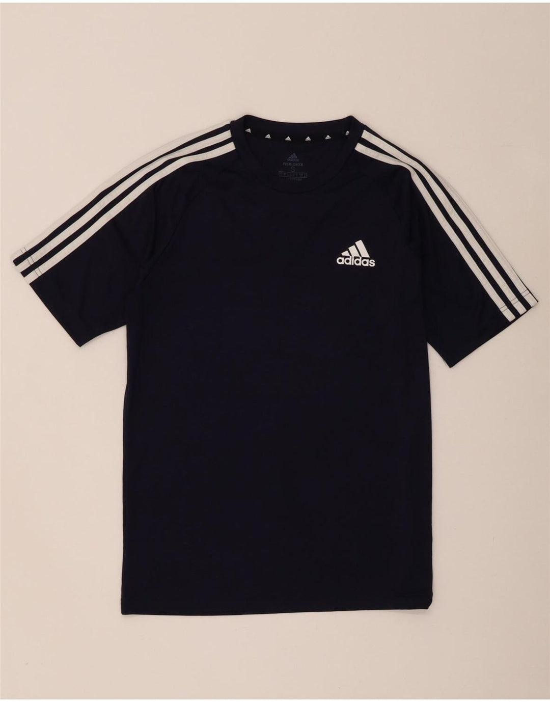 Adidas Mens Aeroready T-Shirt Top Small Navy Blue Polyester