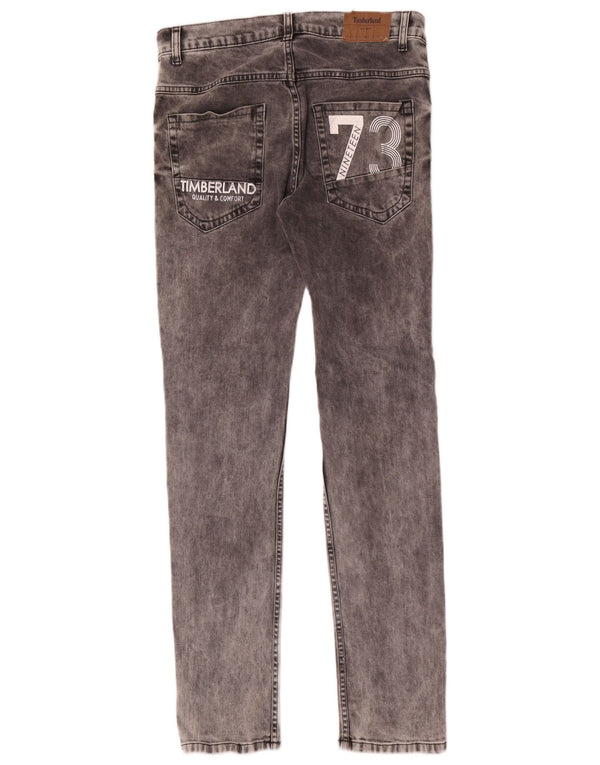 Jeans Timberland Graphic Slim per ragazze 15-16 anni W30 L32 Grigi
