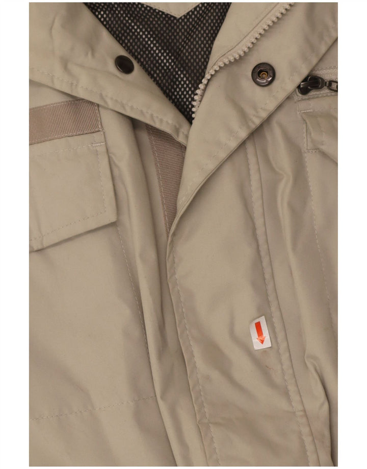 ROADSIGN Mens Utility Jacket UK 40 Large Beige Polyester