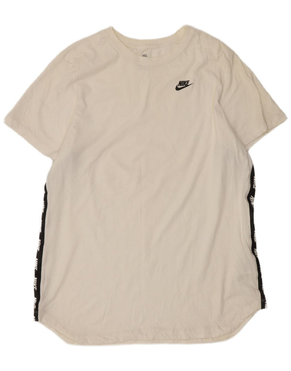 Nike T-shirt graphique pour homme XL en coton color block blanc