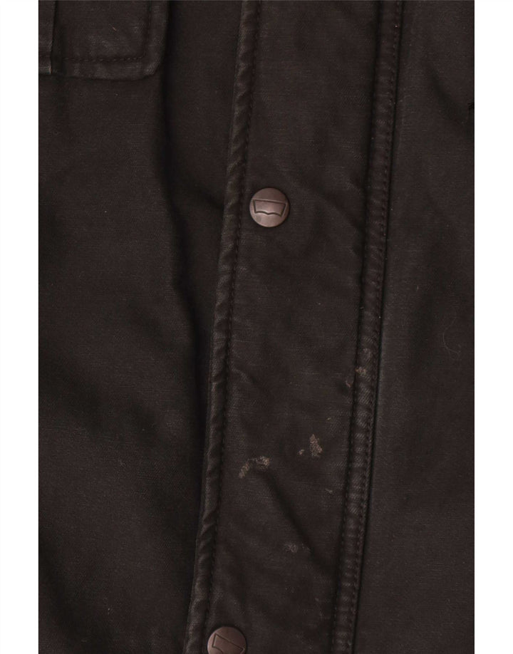 Levi's Mens Utility Jacket UK 42 XL Black Cotton