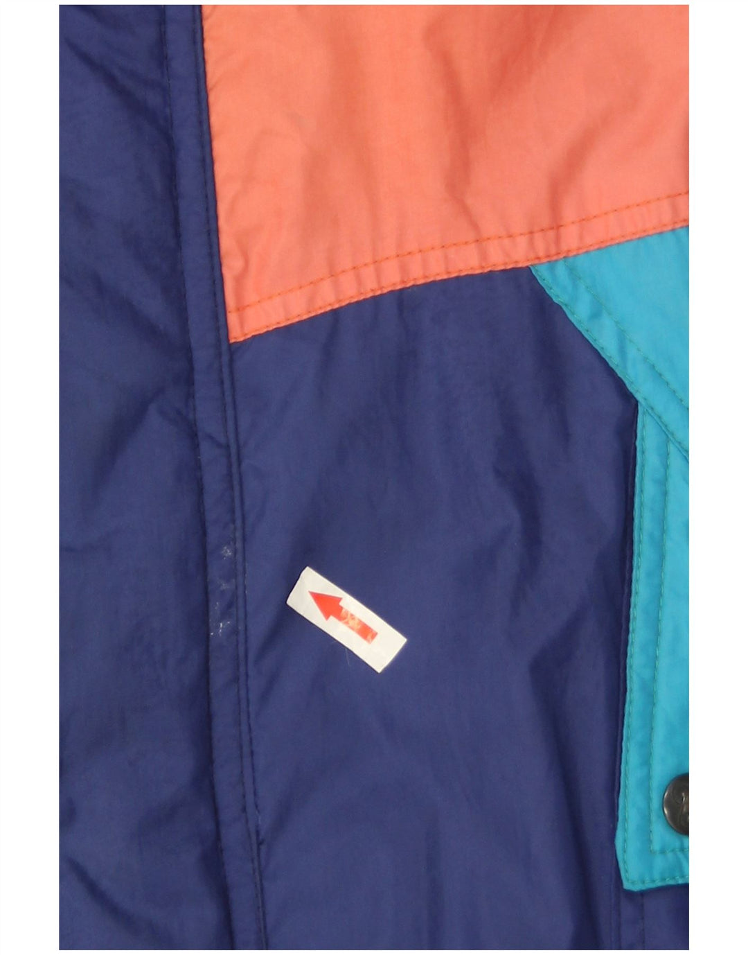 Brugi Mens Hooded Ski Jacket UK 36 Small Multicoloured Colourblock