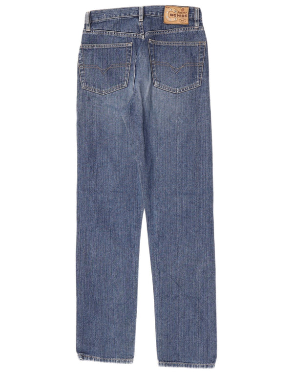 Diesel Boys Straight Jeans 13-14 Years W26 L30 Blue Cotton