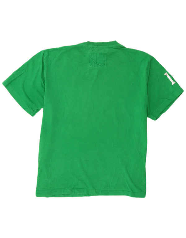 Champion Herren Grafik T-Shirt Top 2XL Grüne Baumwolle