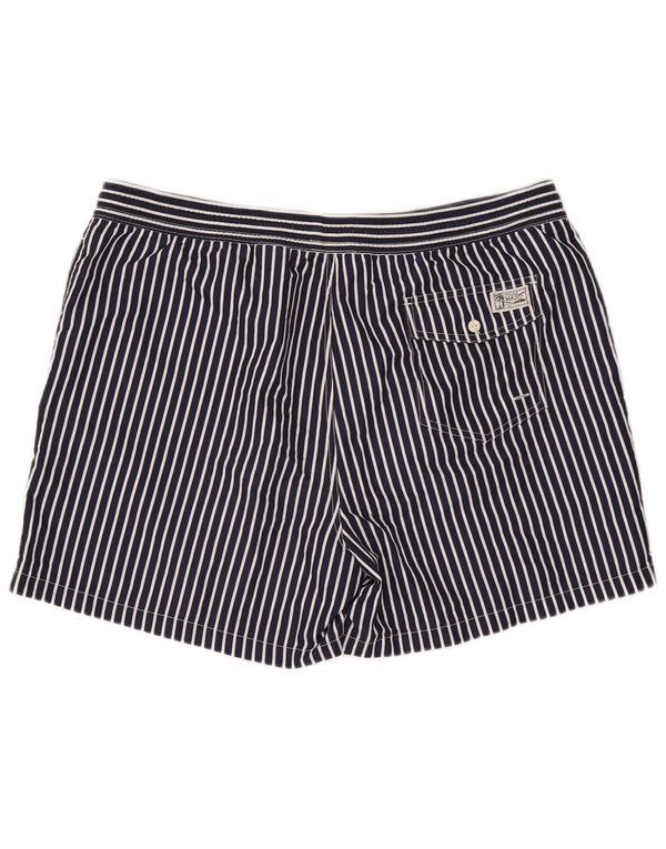 Polo Ralph Lauren Shorts de natação masculino 2XL poliéster listrado azul marinho