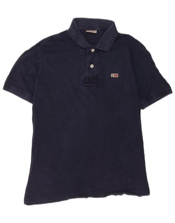 Polo geografica da uomo Napapijri piccola blu navy