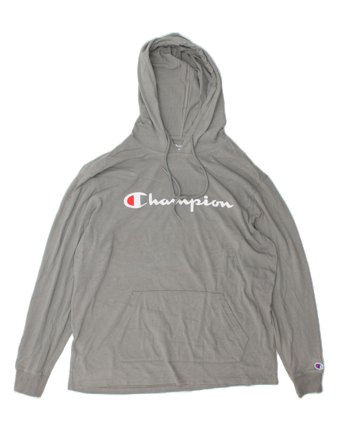 CHAMPION Mens Graphic Hoodie Jumper Medium Grey Cotton Vintage Champion and Second-Hand Champion from Messina Hembry 