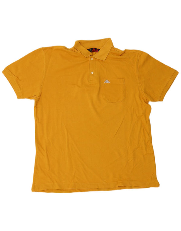 Polo Kappa Uomo 2XL Cotone Giallo