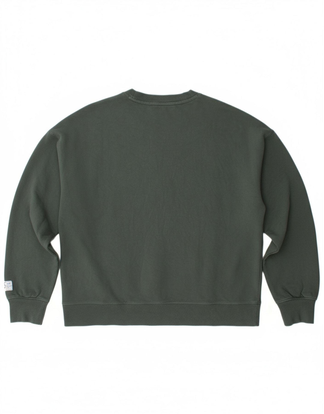 DKNY Womens Graphic Sweatshirt Jumper UK 14 Medium Green Cotton