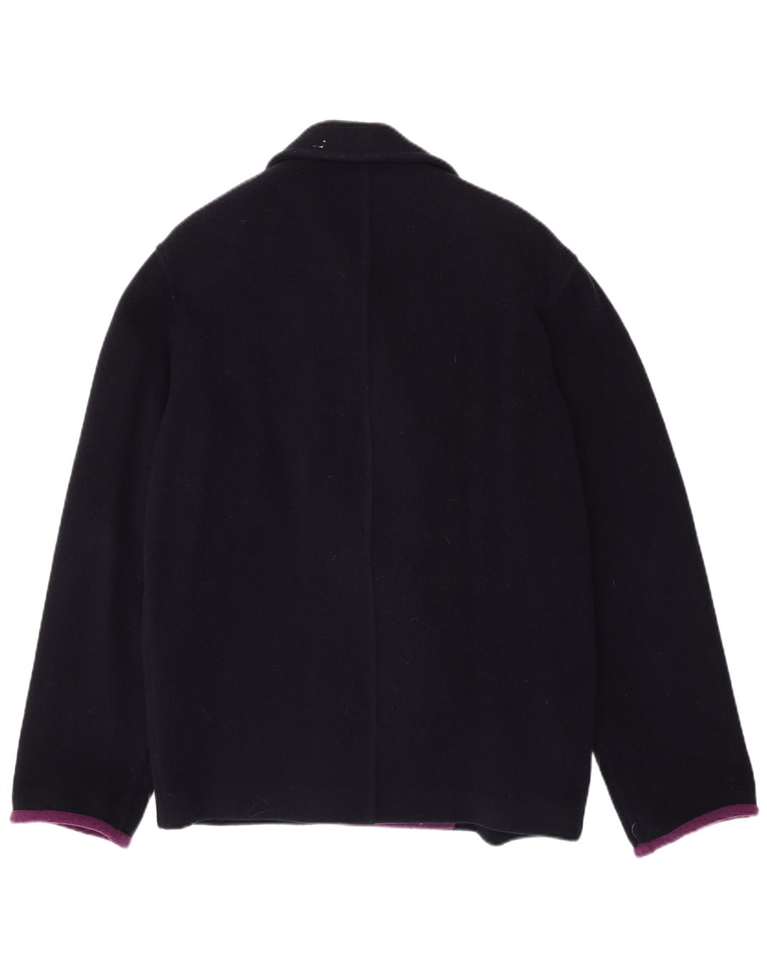 Ferre Womens Pea Coat UK 14 Large Navy Blue