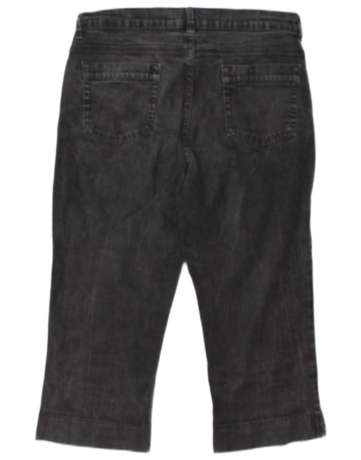 Marks & Spencer Womens Capri Jeans UK 12 Medium W30 L19 Grey Cotton