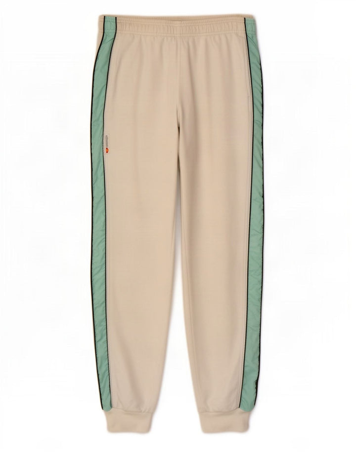 Ellesse Mens Tracksuit Trousers Joggers Medium W30 L30 White Colourblock