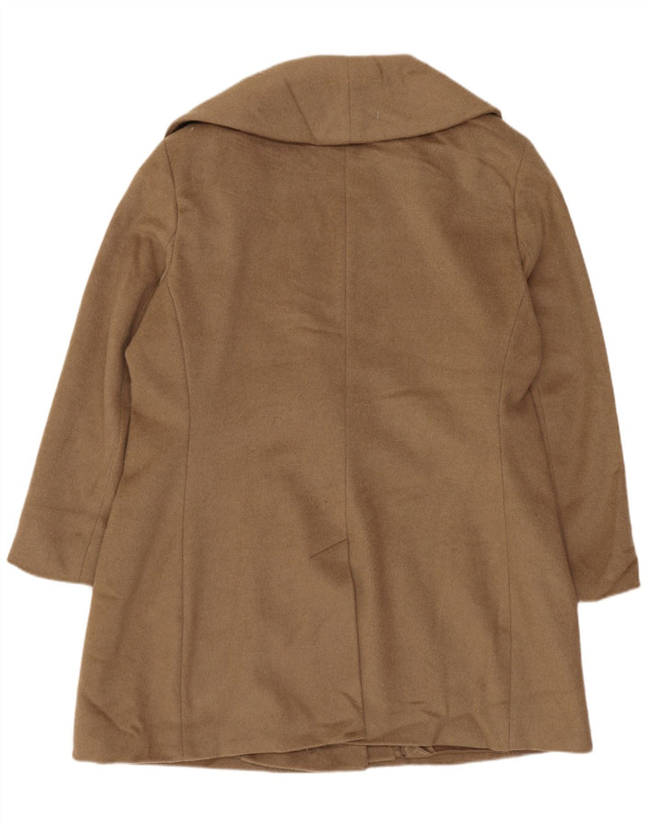 Calvin Klein Damen Übergroßer Mantel UK 18 XL Beige Wolle