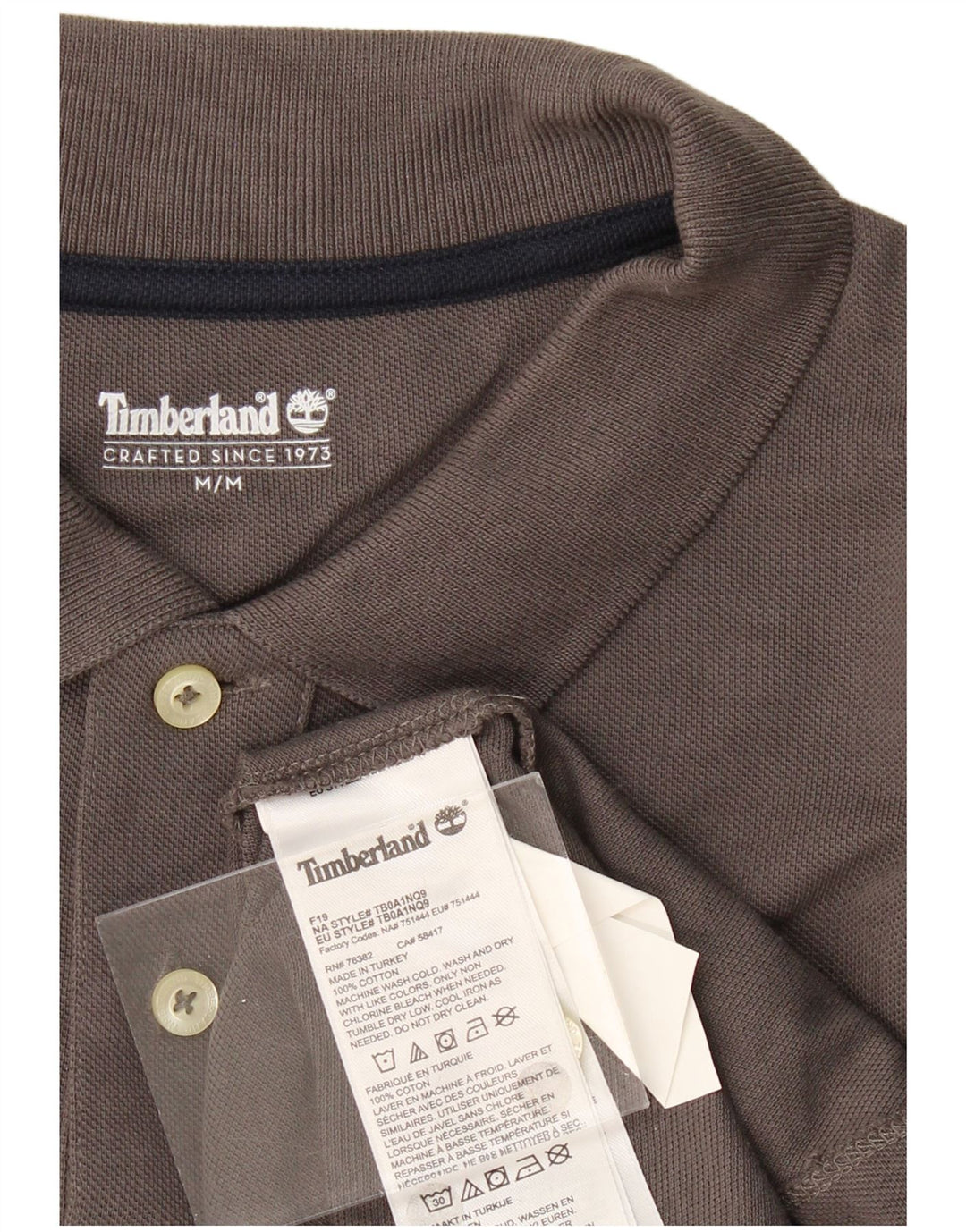TIMBERLAND Mens Polo Shirt Medium Grey Cotton