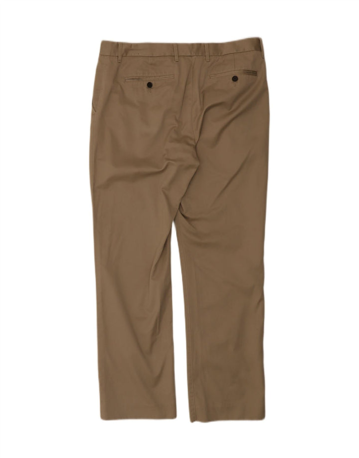 BONOBOS Womens Straight Chino Trousers W34 L30 Grey Cotton Vintage BONOBOS and Second-Hand BONOBOS from Messina Hembry 