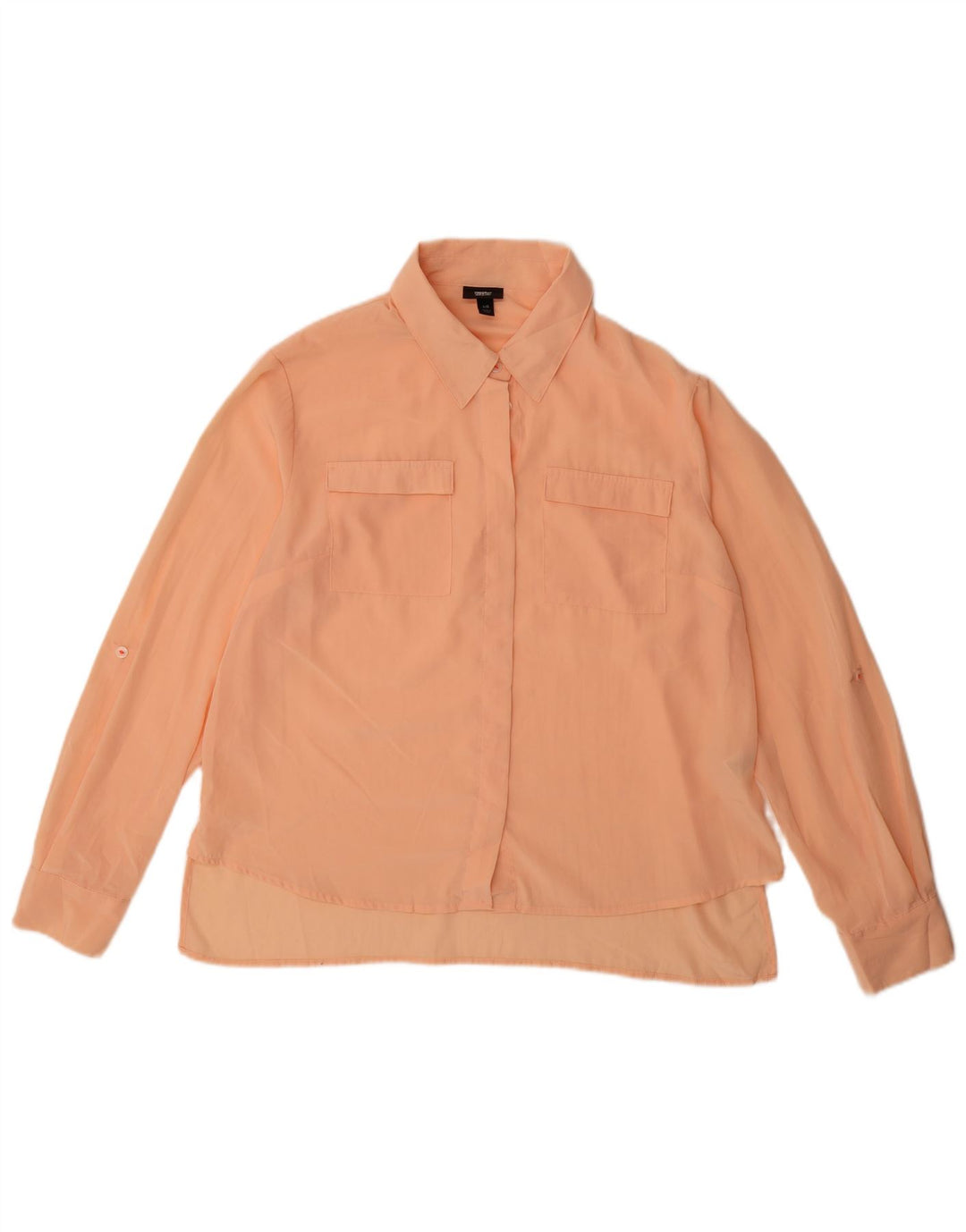 Mossimo Womens Shirt Blouse UK 16 Large Orange Polyester