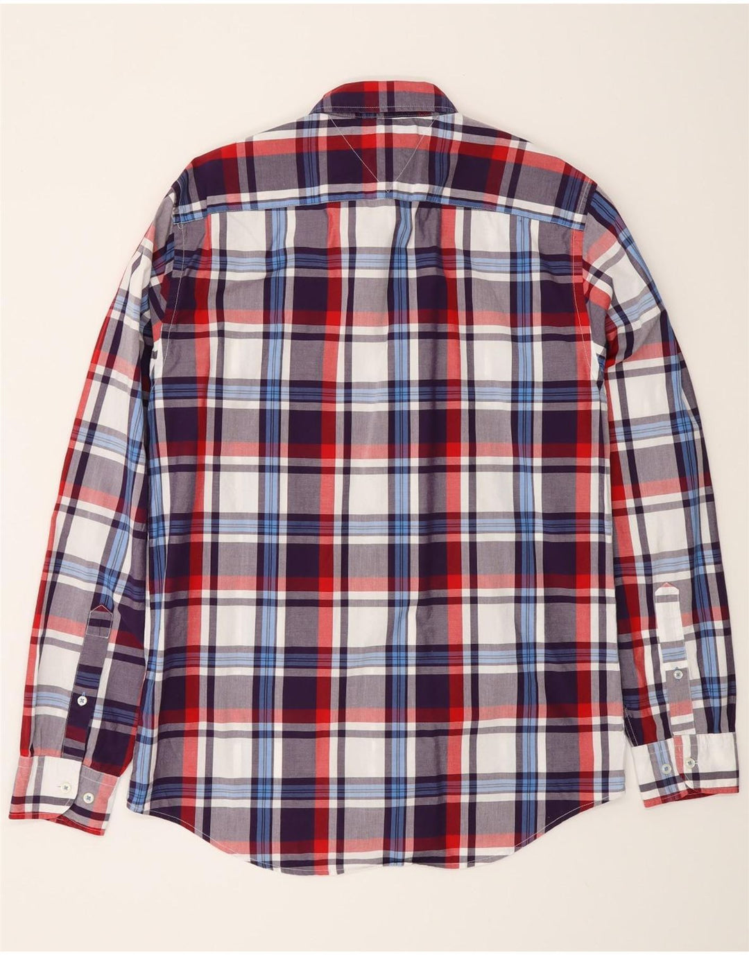 Tommy Hilfiger Mens New York Fit Shirt Medium Multicoloured Check Cotton