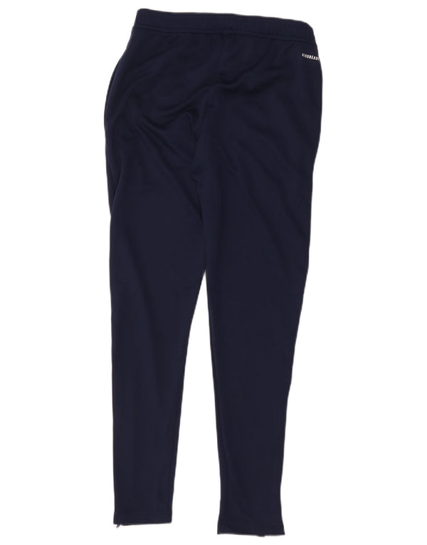 Adidas Mens Aeroready Tracksuit Trousers Small Navy Blue Polyester