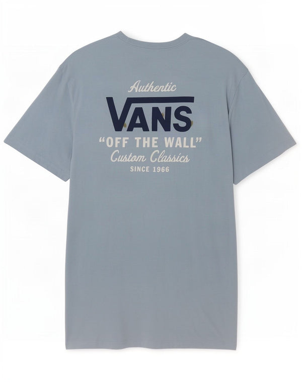 Vans Camiseta con gráfico de ajuste clásico para hombre Top grande de algodón azul