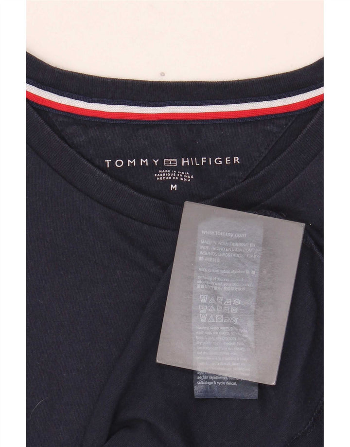 Tommy Hilfiger Mens T-Shirt Top Medium Navy Blue Cotton