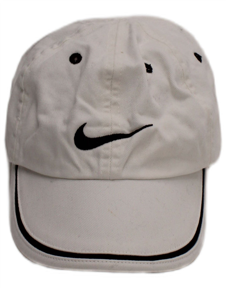 Nike Boys Baseball Cap 7-8 Years Small/Medium White Cotton