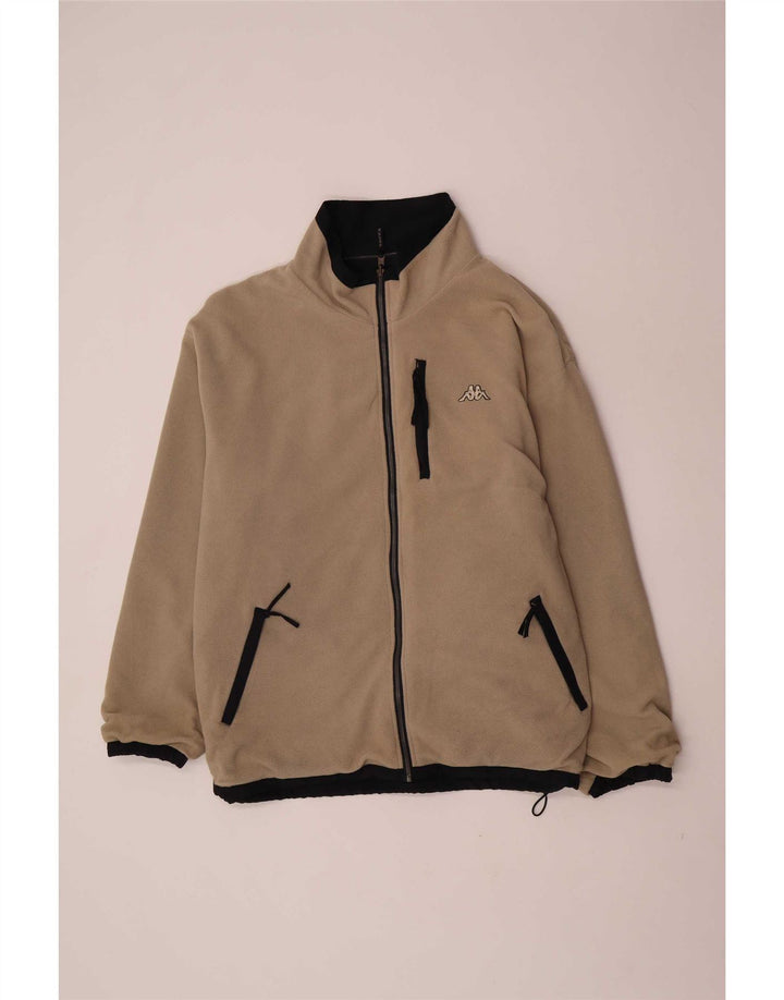 Jaqueta reversível masculina Kappa UK 42 XL poliéster preto