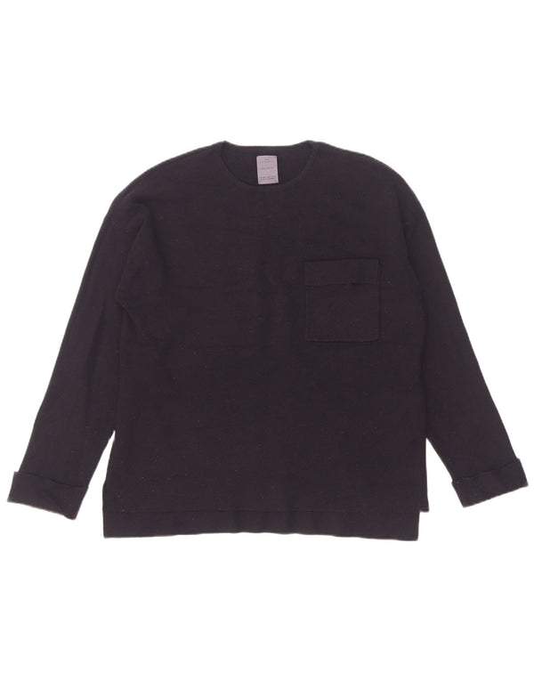 Pull ras du cou fille Zara 13-14 ans bleu marine viscose