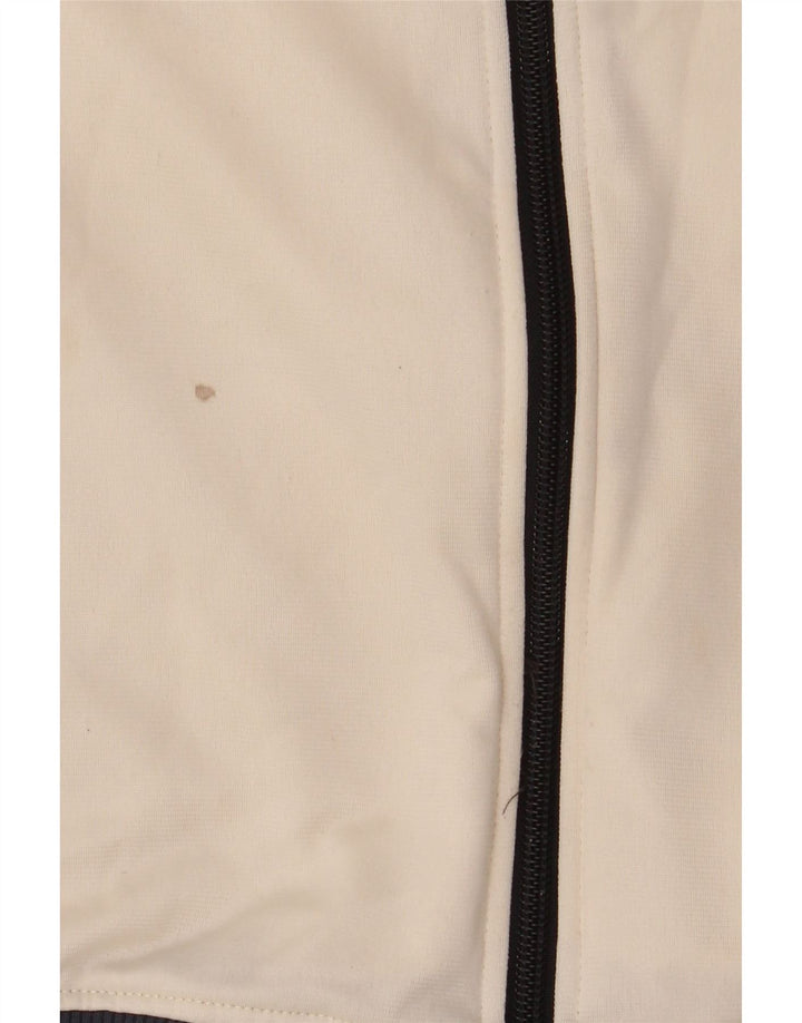 ARENA Womens Graphic Tracksuit Top Jacket UK 12 Medium White Polyester