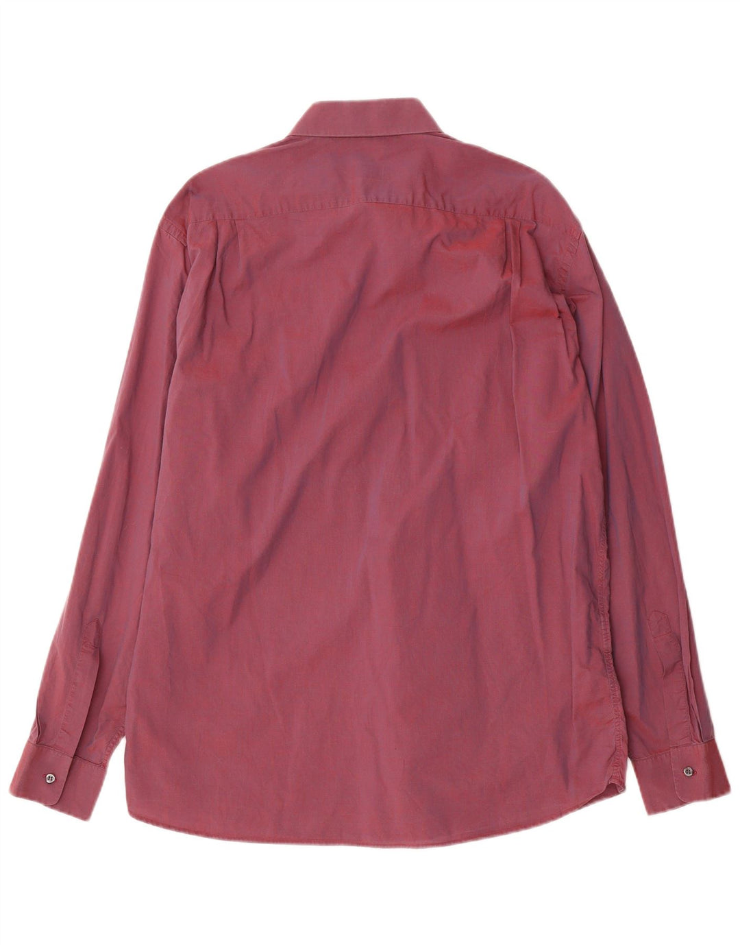 Hugo Boss Mens Shirt Size 41 16 Large Burgundy