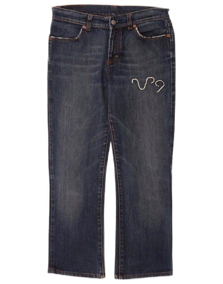 Fiorucci Womens Straight Jeans W30 L27 Blue Cotton