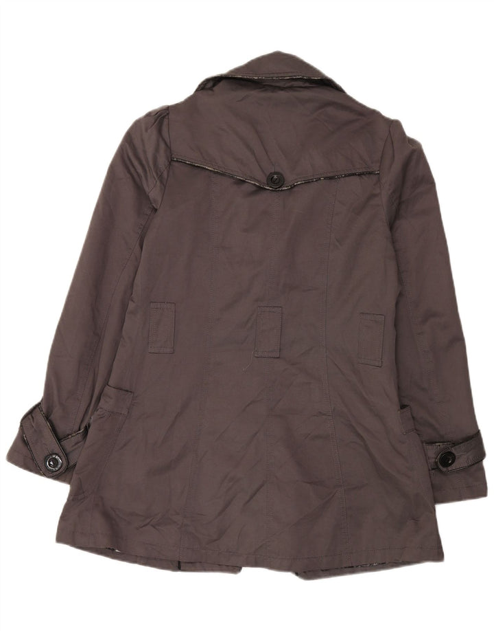 Lipsy Damen Trenchcoat UK 12 Mittelgraues Polyester