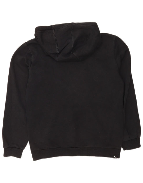 Puma Boys Graphic Regular Fit Hoodie Pullover 13-14 Jahre Schwarz Baumwolle Sport