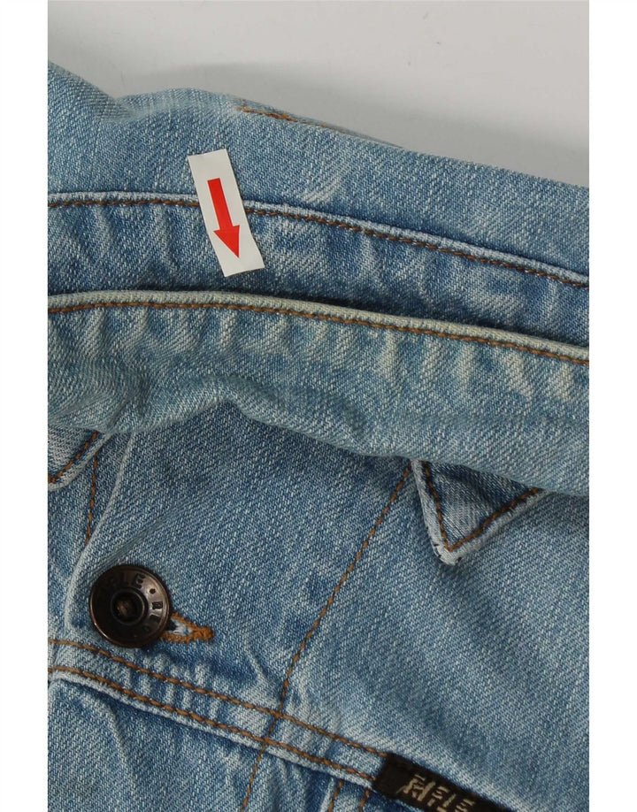 Rifle Mens Denim Jacket UK 40 Large Blue Cotton