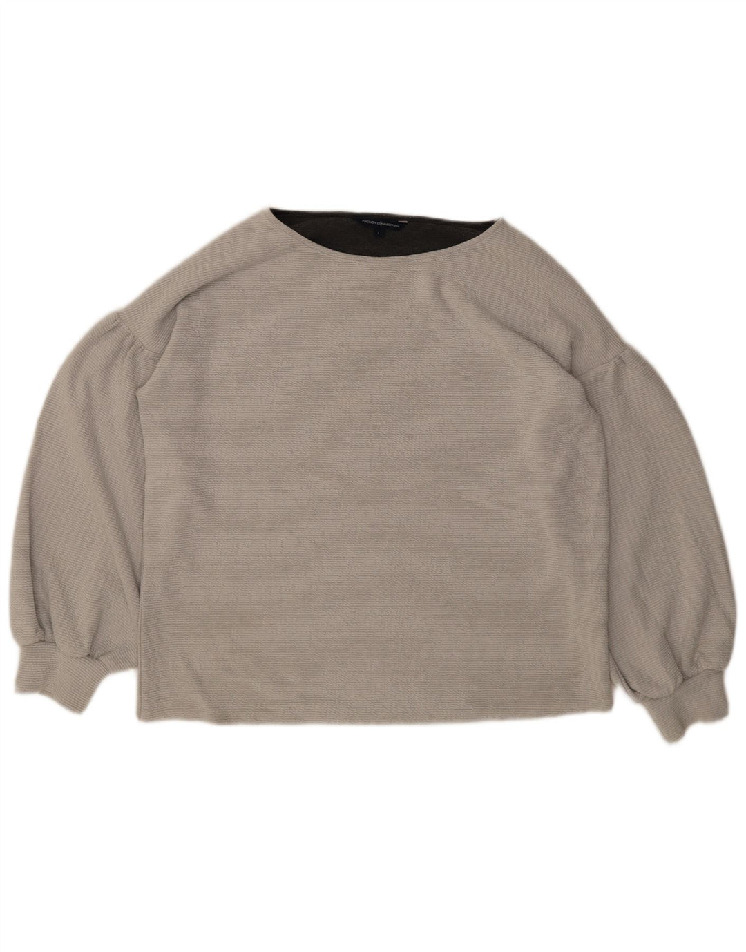 French Connection Womens Boat Neck Jumper Sweater UK 16 Large Grey