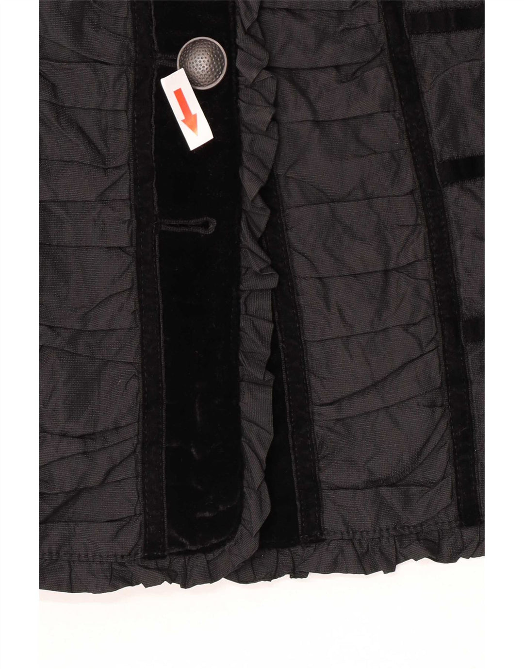 Jaqueta blazer feminina vintage com 4 botões Reino Unido 14 bloco colorido preto médio